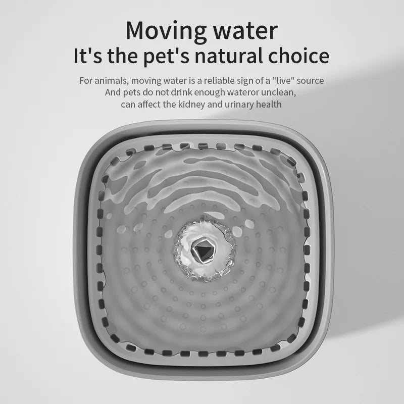 3L Automatic Cat Water Fountain with Recirculating Filter and Large Capacity, USB Electric Silent Water Dispenser