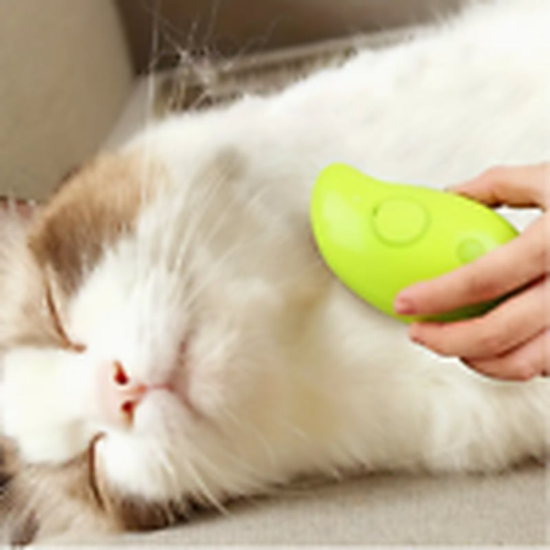Rechargeable Hot Steam Grooming Brush for Cats and Dogs - Effortless Shedding Hair Removal