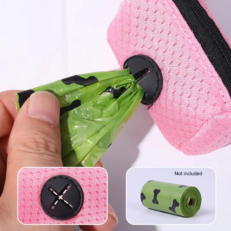 Pet Waste Bag Dispenser and Holder for Dog Waste Cleanup