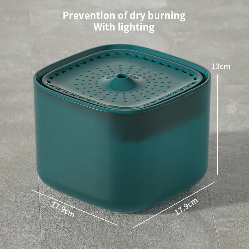 3L Automatic Cat Water Fountain with Recirculating Filter and Large Capacity, USB Electric Silent Water Dispenser