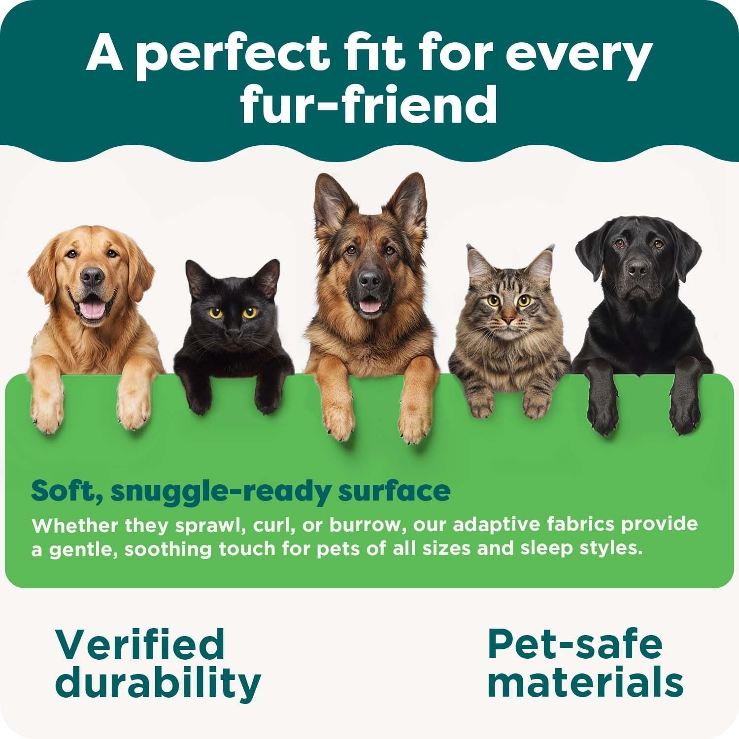 Large Dog Memory Foam Bed with Removable Bolsters and Washable Cover for Dogs up to 95 lbs - Plush Velvet Waves for Ultimate Comfort - Brownstone, Jumbo/XL
