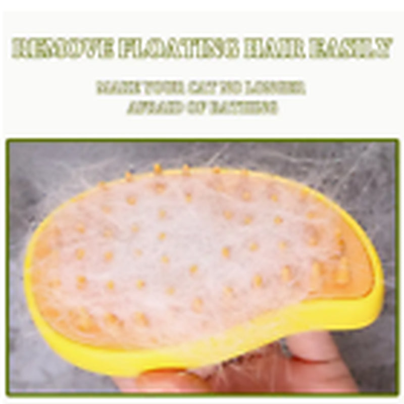 Rechargeable Hot Steam Grooming Brush for Cats and Dogs - Effortless Shedding Hair Removal